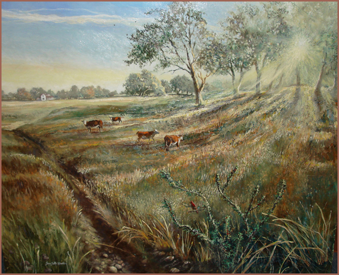 Image of Fall Pasture, Early Morning by Jane Felts Mauldin